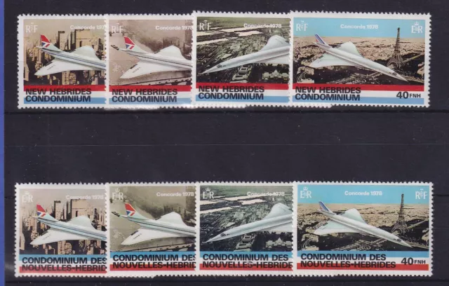 Vanuatu / Neue Hebriden 1978 Concorde Mi.-Nr. 505-12 2 Sätze kpl. ** / MNH