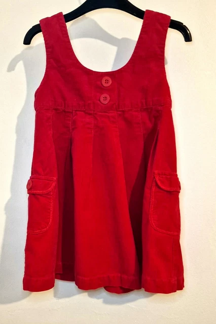 Pacchetto Vestiti Ragazze Età 2-3 Y. Velluto A Coste Abito, Jamper, T-Shirt.usato. 2