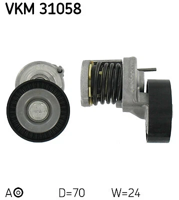 Poulie-tendeur courroie SKF VKM 31058 pour AUDI SEAT SKODA VOLKSWAGEN