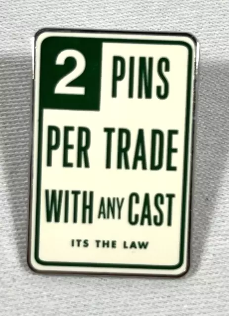 Disney 2010 Trade City Usa Pin Event Road Sign 2 Pins Per Trade Limited Release