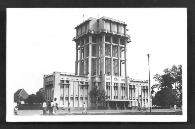 Palembang rppc Water Tower People Sumatra Indonesia 1920s