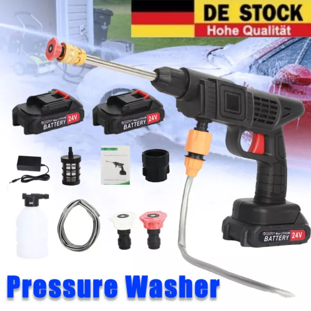 Cordless Rechargeable Electric High Pressure Water spray gun Car Washer Cleaner