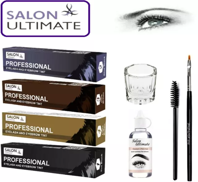 Julienne Professional Tinting Eyelash & Eyebrow Dye Tint Lash Kit - All Colors