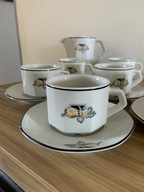 Service à Thee et à café en porcelaine Villa Italia Valentino pour 12