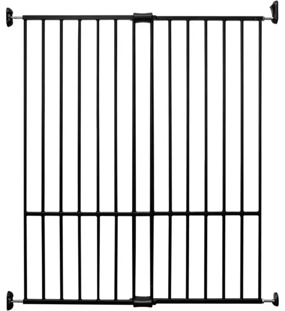 Extra Tall Extending Pet Gate Barrier Stair Doorway Safety 60-97cm - Metal