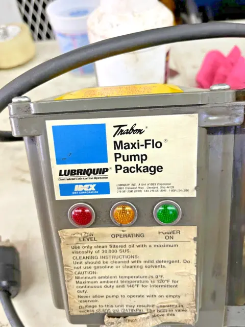 Trabon Lubriquip Maxi Flow Pump Package