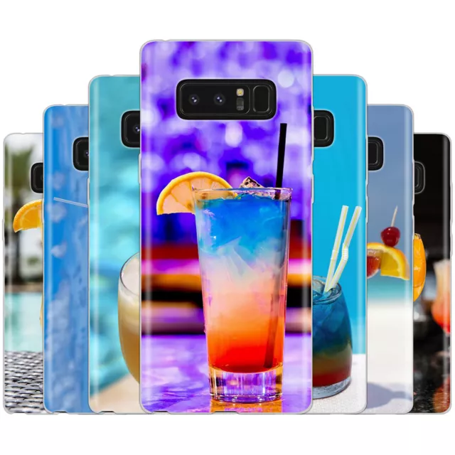 dessana Cocktails TPU Silikon Schutz Hülle Case Handy Tasche für Samsung S Note