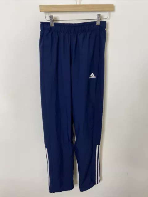 Adidas Men S Climalite Blue Track Pants Stripped