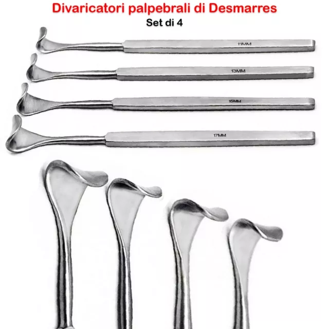 Oftalmici chirurgici del divaricatore della palpebra superiore di Desmarres 4 pz