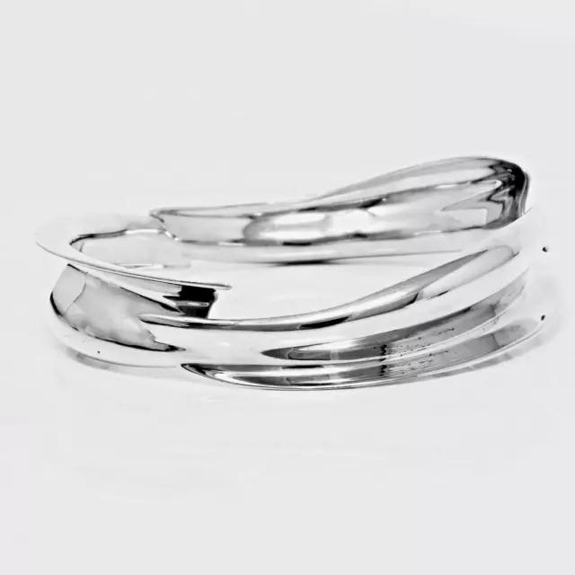 Tiffany & Co. Sterling Silver Frank Gehry Fish Bangle Bracelet