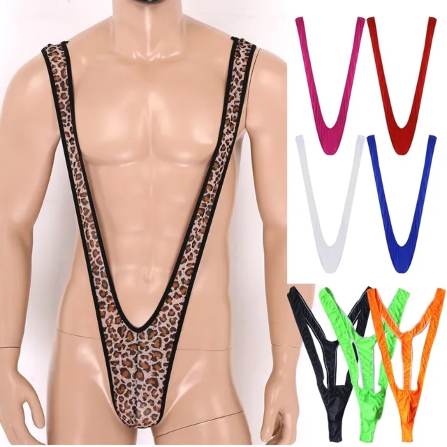Men One-piece Mankini Backless Thong Bodysuit Underwear Fancy Swimwear  Lingerie