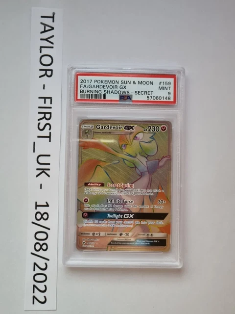 Pokemon - Gardevoir GX - 159/147 - SM Burning Shadows - Secret Rare - PSA 9