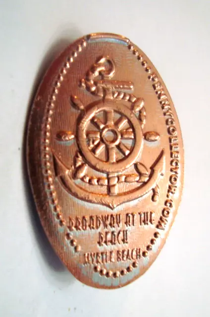 BROADWAY AT THE BEACH Myrtle Beach, SC - anchor -- elongated zinc penny