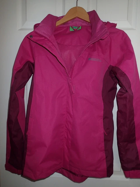 Mountain Warehouse Shelly 2 Girls 's Pink Waterproof Jacket Coat Age 13yrs
