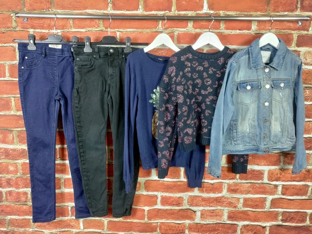 GIRLS BUNDLE AGE 9-10 YEARS RIVER ISLAND NEXT etc JEANS JACKET JUMPER KIDS 140CM