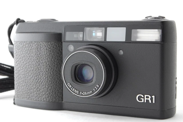 LCD OK‼ [ N MINT ] Ricoh GR1 Black 35mm Compact Film Camera Point & Shoot JAPAN