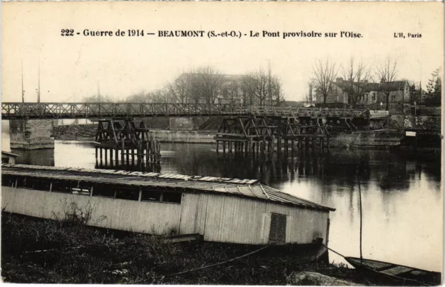 CPA Beaumont Le Pont provisoire sur l'Oise (1319347)