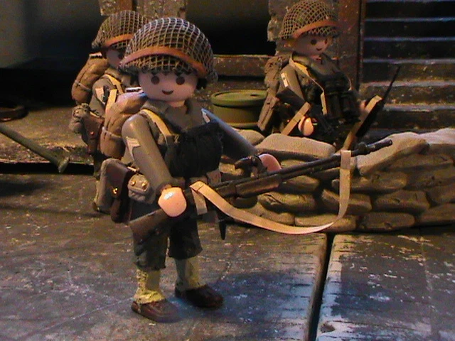 PLAYMOBIL CUSTOM Us 2Nd. Infantry (Normandia-1944) Ref-0235 Bis EUR 30