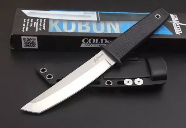 Cold Steel Knife KOBUN Fixed Blade Camping Outdoor Tactical Straight Knives AU