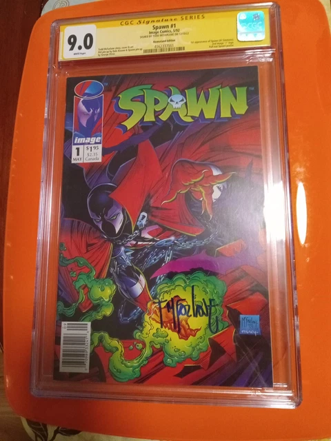 SPAWN #1 cgc 9.0 "Signed TODD MCFARLANE!!!" ☆☆☆