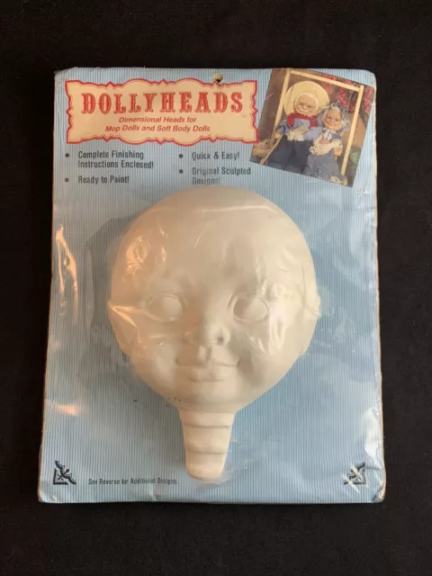 Vintage DecoArt Dollyheads Ready-to-Paint Ceramic