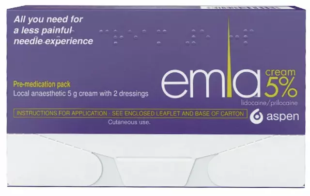 EMLA 5% Cream - 5g and 2 Dressings 2