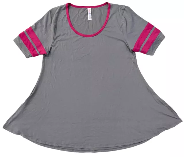 LuLaRoe Women's Perfect T Soild Stripe Super Soft Stretch Fabric Tee T-Shirt