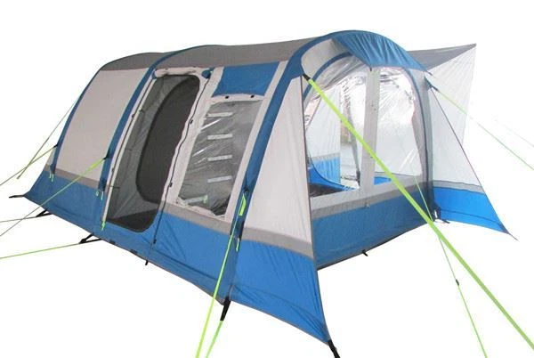 Auvent De Camping-car Cocoon Breeze V2 - Gonflable, Bleu/gris - Pour Van & Fourgon Aménagé - Facile à Monter