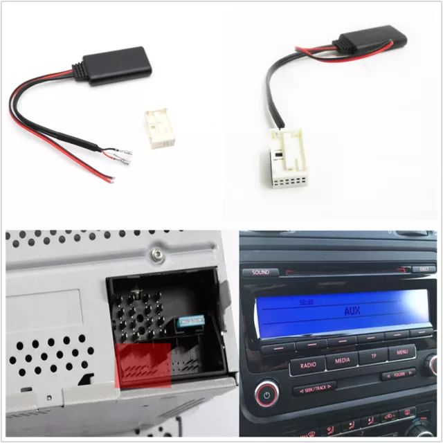 Kit de cable adaptador auxiliar Bluetooth para MCD RNS 300 510 RCD 210 300 310 500 510