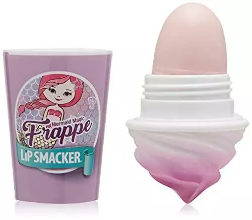 Lip Smacker Frappe Cup Balm to Prevent Chapped Lips, Mermaid Magic, 1 Tube, 0.26