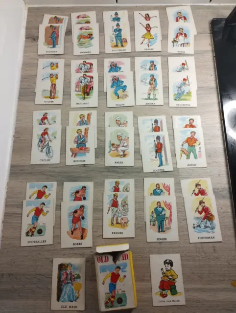 1970s Vintage Old Maid Card Game [some cards missing]