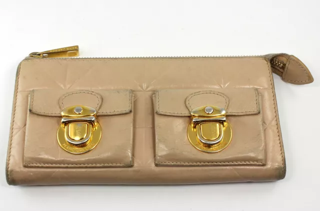 Marc Jacobs Leather Zip Clutch Wallet