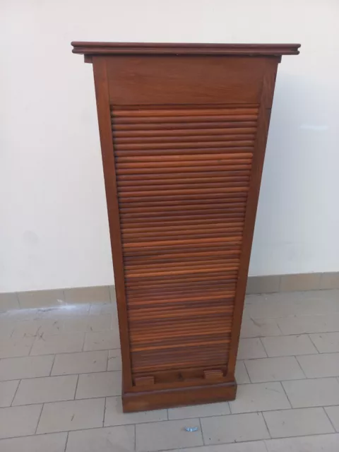 Mobile schedario a serrandina in rovere anni 50