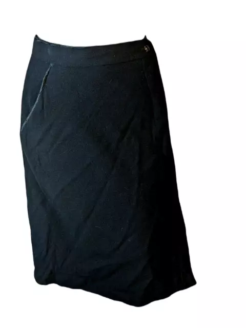 💕 Gérard Pasquier Vintage  Taille 34 💕  jupe doublée noire en laine