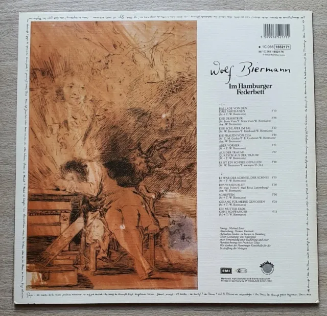 Wolf Biermann - Im Hamburger Federbett - LP  - Musikant - 1983 2