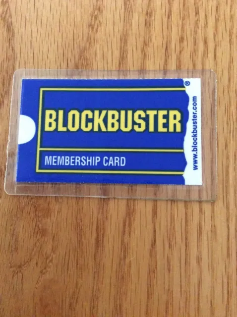 Vintage Original Blockbuster Video Laminated Membership Card