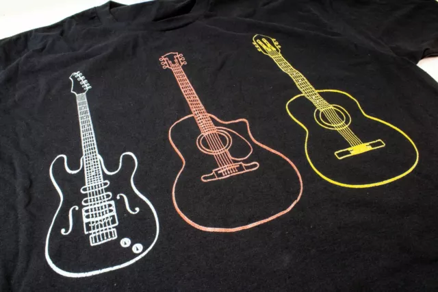 Classic Guitars T Shirt - Adult Medium