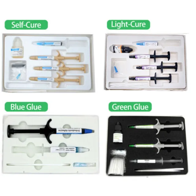 Dental Orthodontic Direct Paste Adhesive Bonding Self Curing Composite Resin Kit