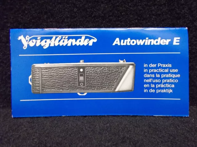 Voigtländer Car Winder E, Bedienungsanleitung. #K-325-06