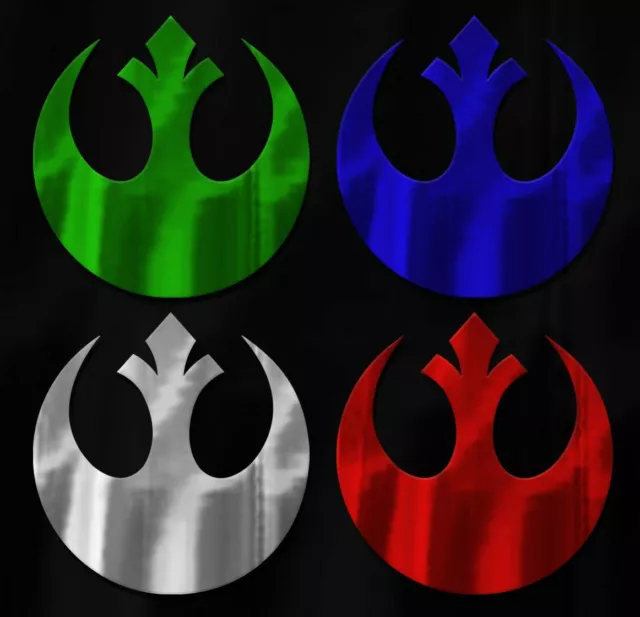 Rebel Alliance Sticker - Star Wars Decal - Select Chrome Color And Size 2