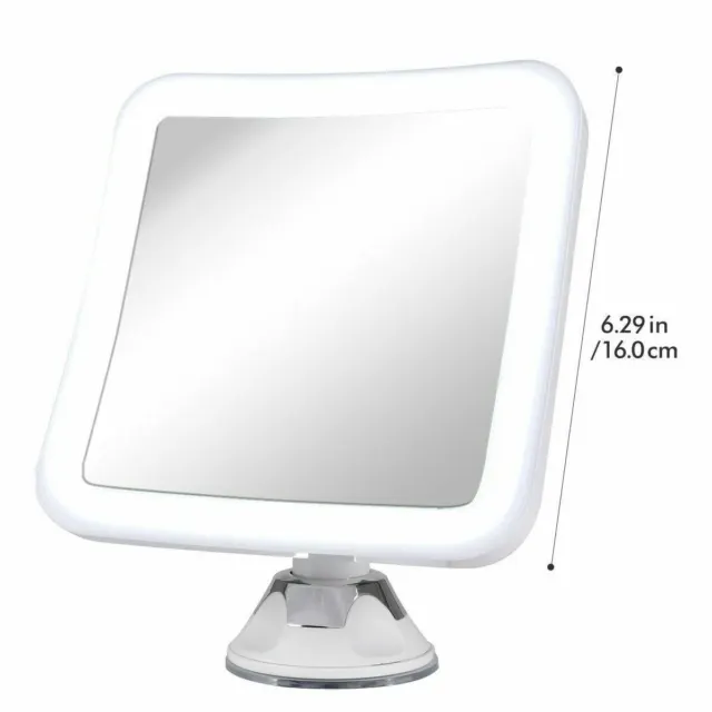 10X MAGNIFYING LIGHTED MAKEUP MIRROR Daylight LED Vanity Bathroom Travel Compact 2