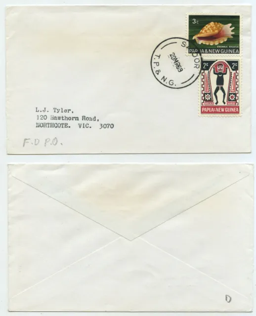62109 - Papua New Guinea - Beleg - Saidor 20.3.1969 nach Northcote, Australien