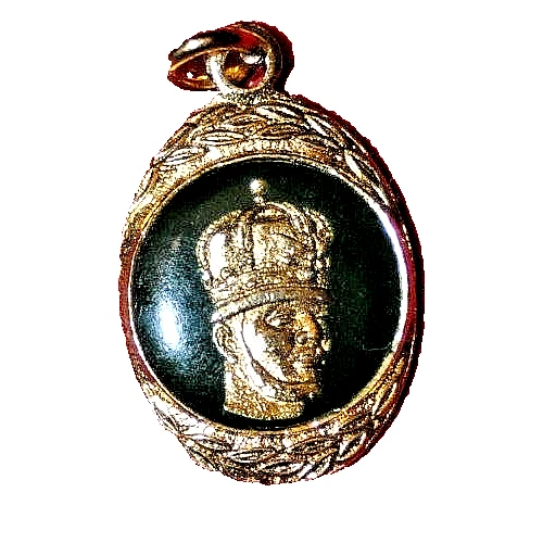 Médaillon Pendentif Toile D'araignée Plaqué Or - Marque FIX - Vintage - Occasion