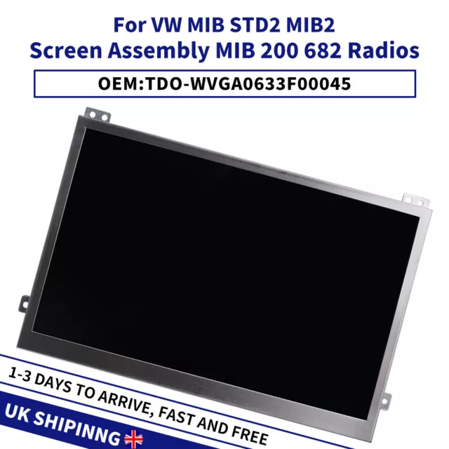 TDO-WVGA0633F00045 6.5'' Touch Screen Display For VW Skoda MIB STD2 200 680 600