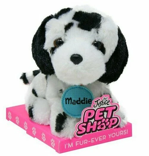 JUSTICE PET SHOP Dalmatian Maddie, Plush Dog Puppy 5 Inch. New 11.89