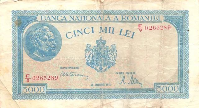 Romania 5000 Lei 1945