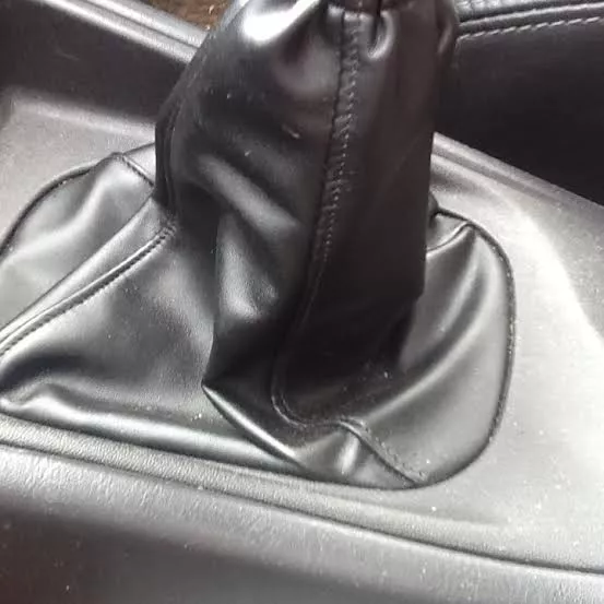 Volvo Black Pu Leather Gear Shift Stick Boot Gaiter Cuff Cover Universal Fit !