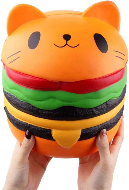Giant Squishy Toys Jumbo Suave Crecimiento Lento Colección Regalo Aliviador de Estrés (Gato B)