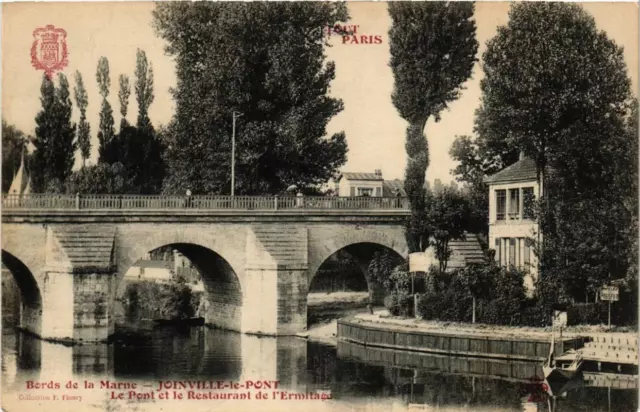 CPA JOINVILLE le PONT Bords de la Marne Pont, Restaurant de l'Ermitage (509396)