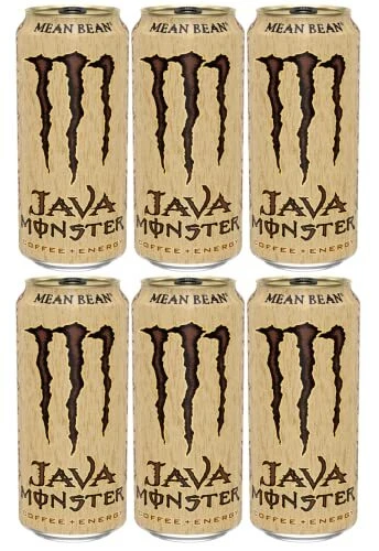 Monster Java Energy Drink, Mean Bean, Pack of 6